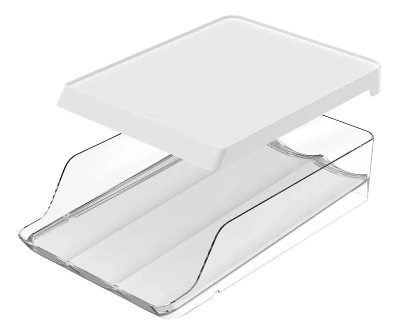 ORGANIZADOR DE HUEVOS TRANSPARENTE PARA REFRIGERADOR 21 UNIDADES - 1