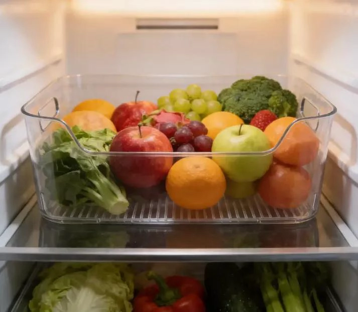 CAJA ORGANIZADORA TRANSPARENTE PARA REFRIGERADOR DE 30 CM - 5