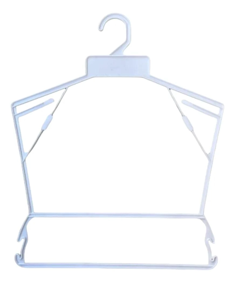 PACK DE 10 COLGADORES DE PLASTICO PARA LENCERIA Y ROPA DELICADA - 1