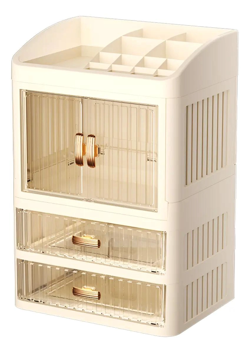 ORGANIZADOR DE COSME TICOS CON CAJONES Y DISEÑO ELEGANTE - 2