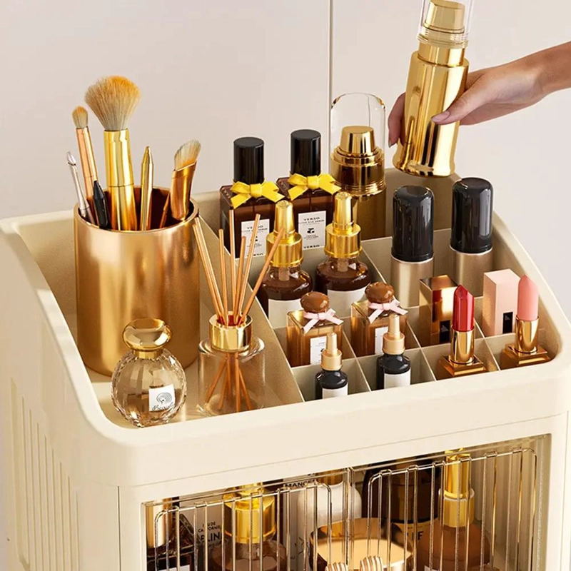 ORGANIZADOR DE COSME TICOS CON CAJONES Y DISEÑO ELEGANTE - 7