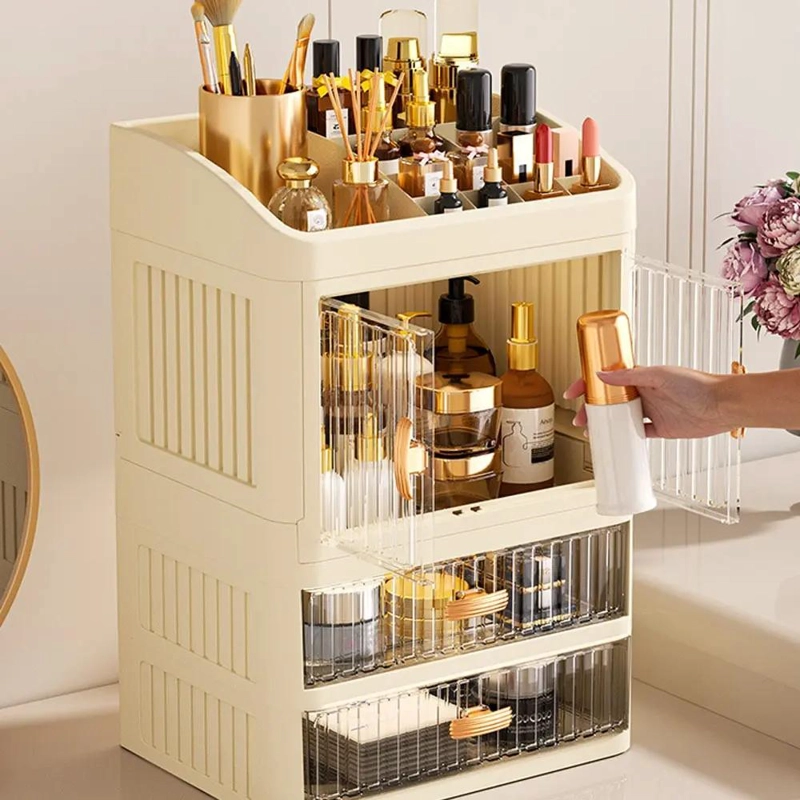 ORGANIZADOR DE COSME TICOS CON CAJONES Y DISEÑO ELEGANTE - 8