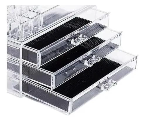 ORGANIZADOR DE MAQUILLAJE CON 3 CAJONES Y 16 SLOTS - 2