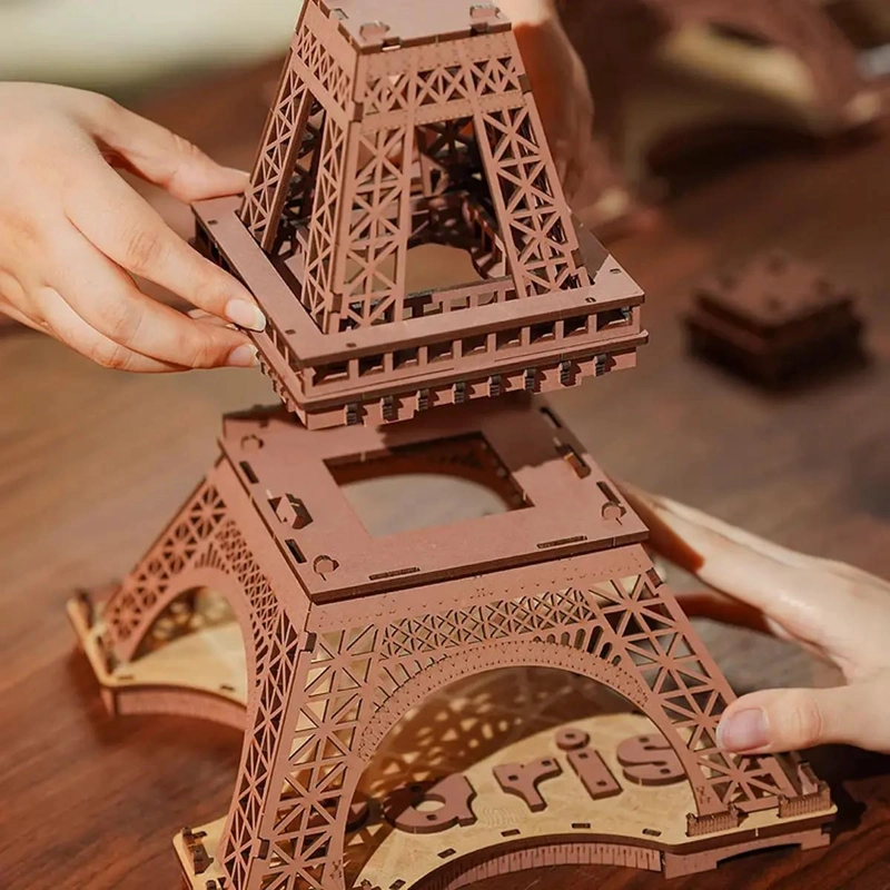 ROMPECABEZAS 3D DE MADERA TORRE EIFFEL PARA ARMAR - 2