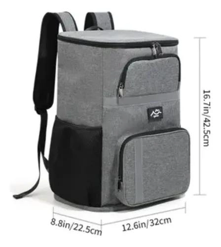 MOCHILA HIELERA IMPERMEABLE DE GRAN CAPACIDAD PARA 40 LATAS - 2