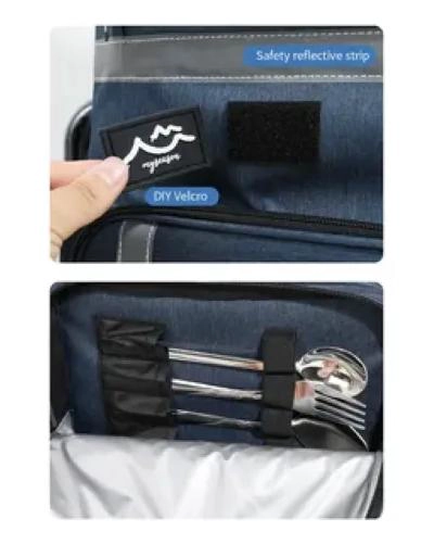MOCHILA HIELERA IMPERMEABLE DE GRAN CAPACIDAD PARA 40 LATAS - 7
