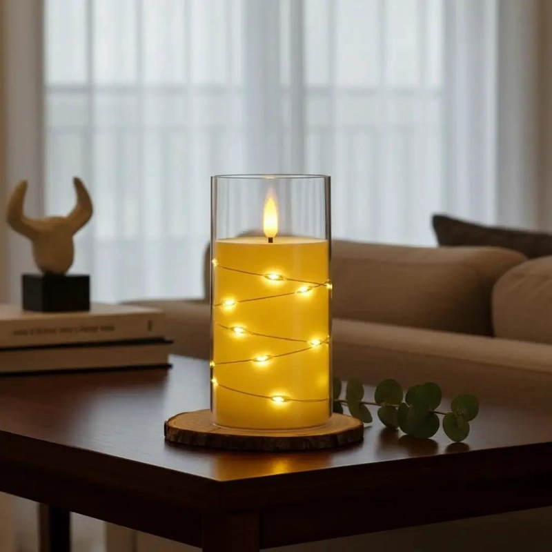 PACK DE 6 VELAS LED DECORATIVAS CON LUZ CALIDA PARA EL HOGAR - 6