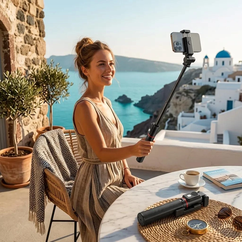 MONOPOD EXTENSIBLE PARA SELFIES DE 1.3 METROS - 4