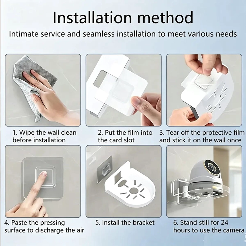 SOPORTE ADHESIVO PARA INSTALACION DE CAMARAS DE SEGURIDAD - 4