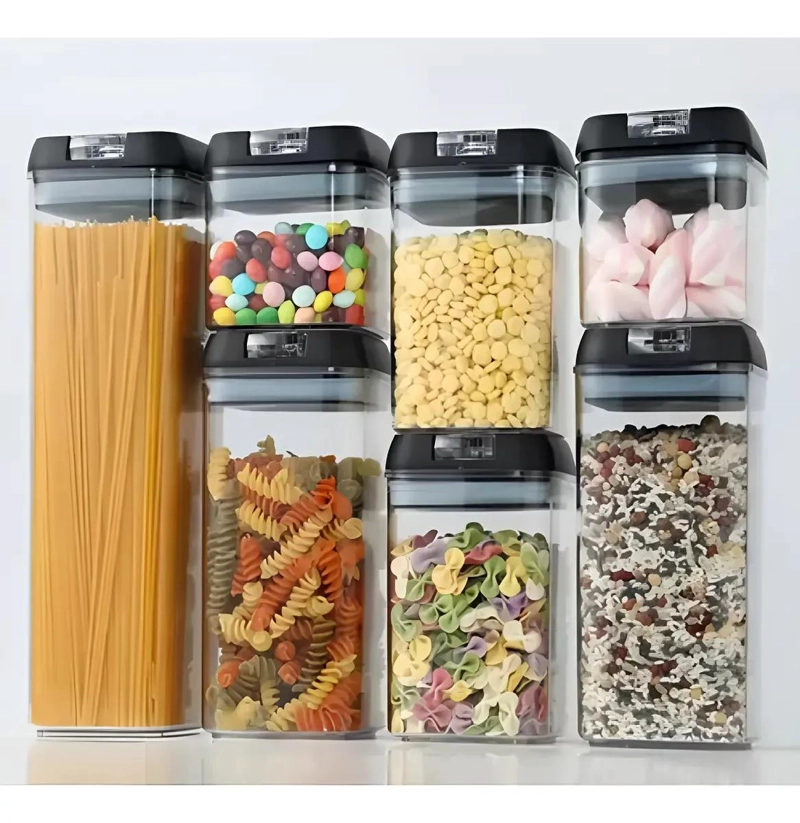 SET DE 7 CONTENEDORES HERME TICOS PARA ALIMENTOS EN COCINA - 8