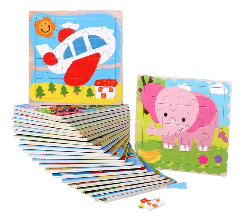 ROMPECABEZAS DE MADERA PARA NIÑOS CON ANIMALES DE LA GRANJA - 3