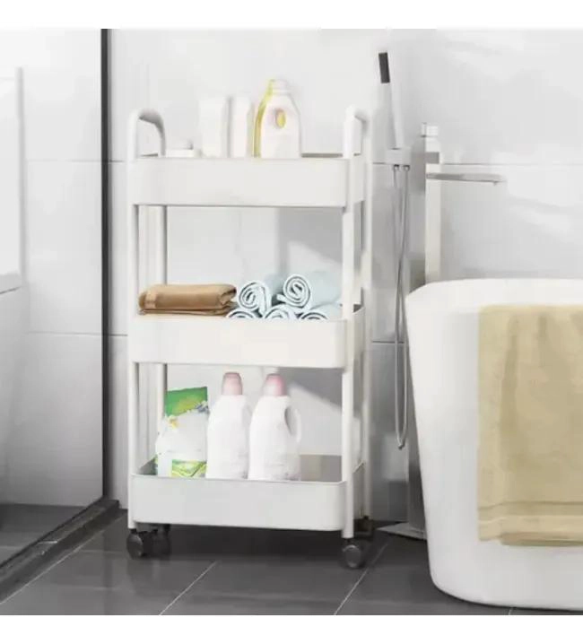 CARRO PLASTICO MULTIUSO DE 3 NIVELES PARA COCINA Y BAÑO - 5
