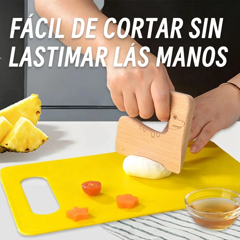 JUEGO DE CUCHILLOS DE COCINA MONTESSORI PARA NIÑOS - 8