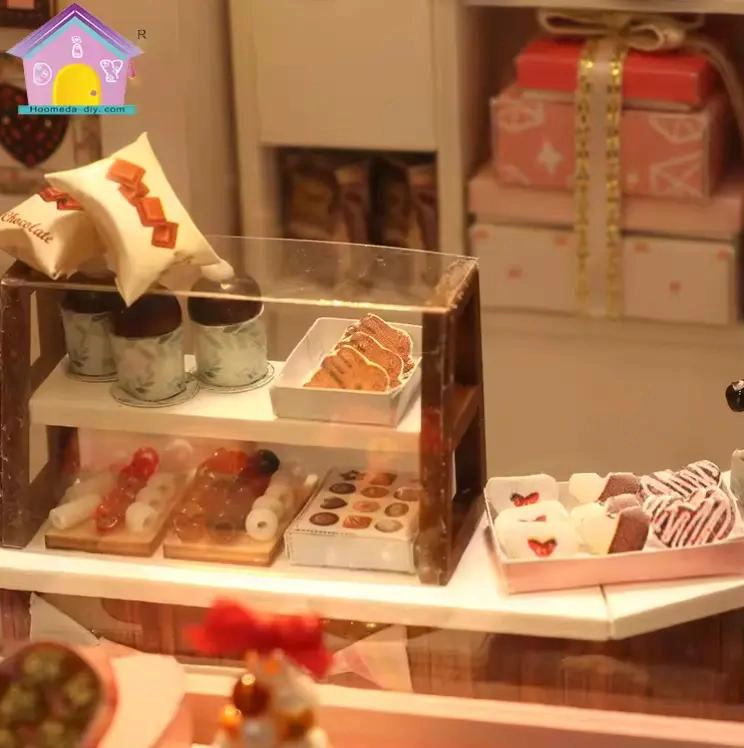 ROMPECABEZAS 3D ARMABLE TIENDA DE CHOCOLATES CREATIVA - 1