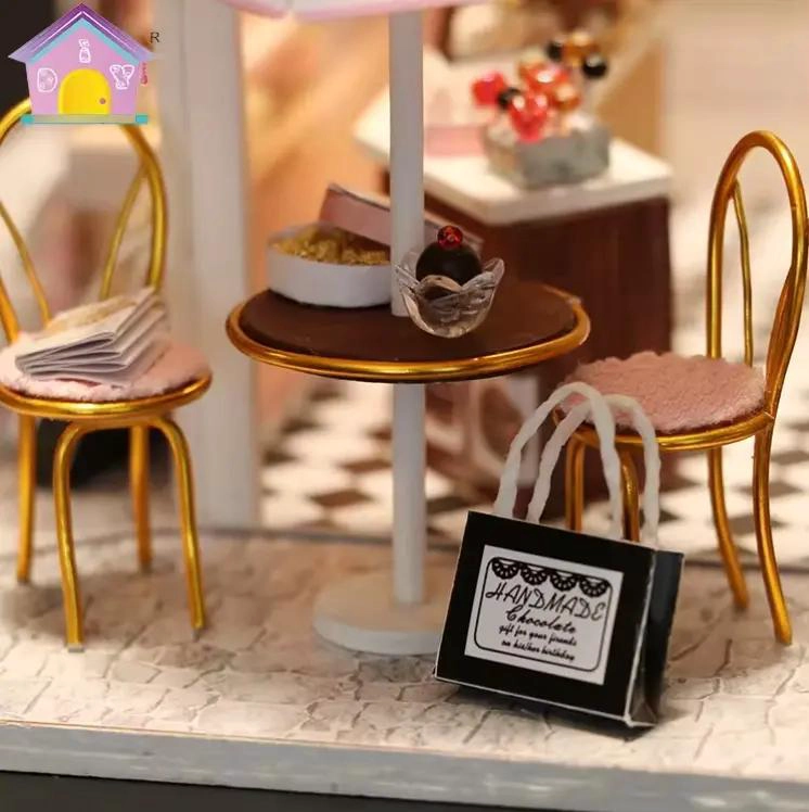 ROMPECABEZAS 3D ARMABLE TIENDA DE CHOCOLATES CREATIVA - 3