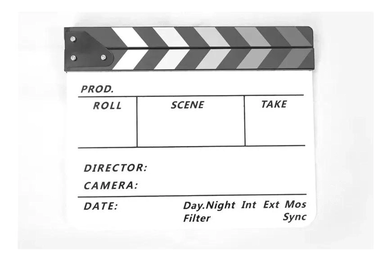 CLAQUETA PROFESIONAL ACRILICA PARA CINE 25X30 CM - 6