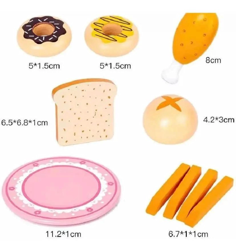 HORNO MICROONDAS DIDACTICO DE MADERA PARA NIÑOS - 8