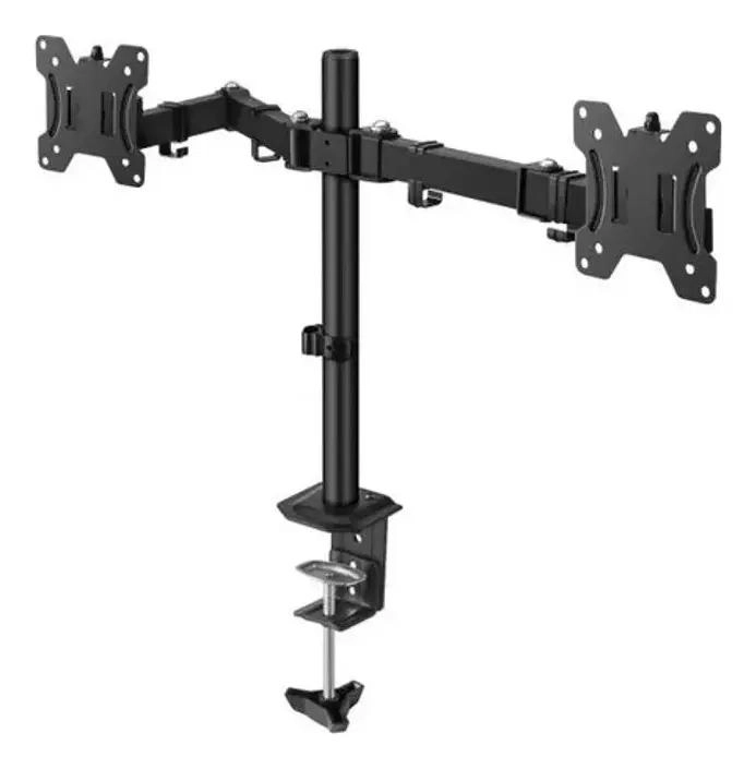 SOPORTE DOBLE PARA MONITOR ARTICULADO DE 12 A 27 PULGADAS - 1