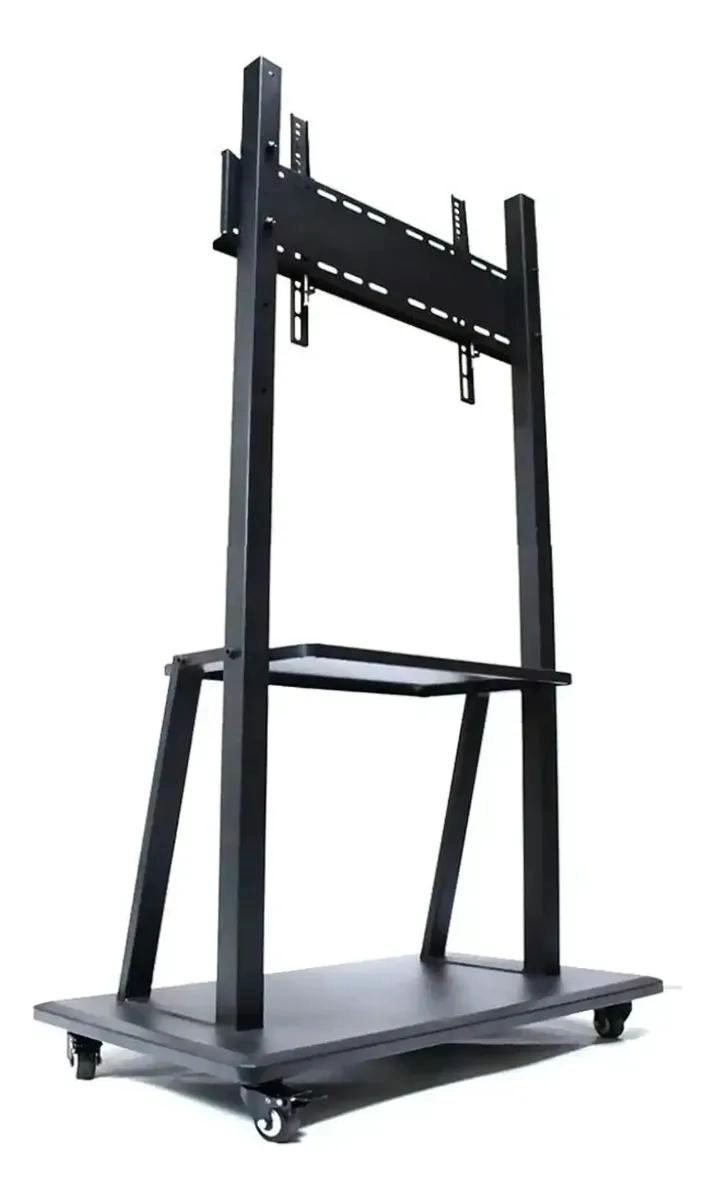 SOPORTE MOVIL PARA TV CON RUEDAS Y ESTANTES AJUSTABLES - 3