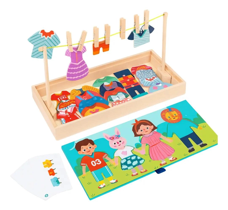 ROMPECABEZAS EDUCATIVO DE VESTIR PERSONAJES PARA NIÑOS - 3