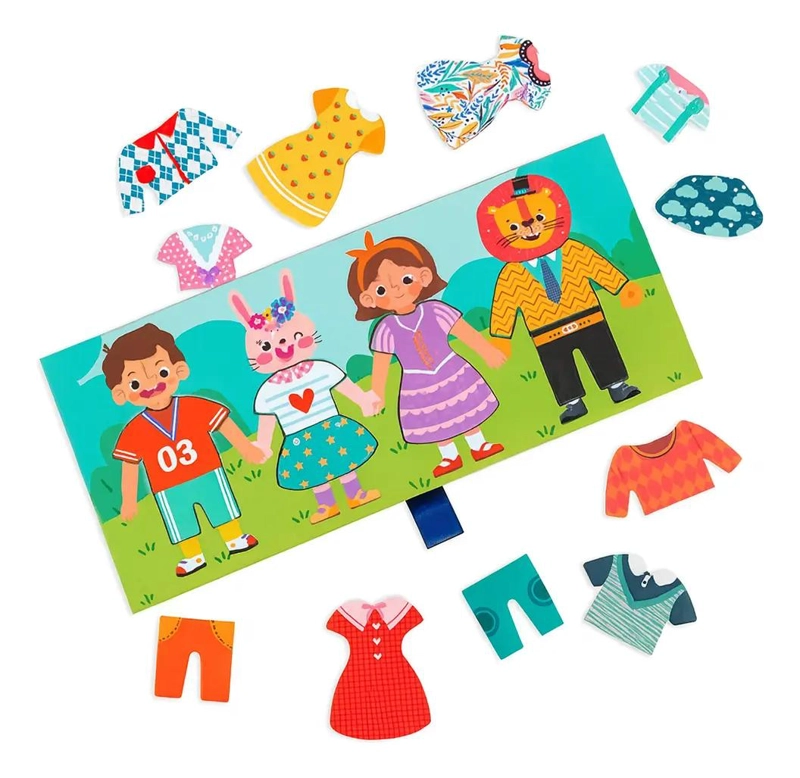 ROMPECABEZAS EDUCATIVO DE VESTIR PERSONAJES PARA NIÑOS - 4