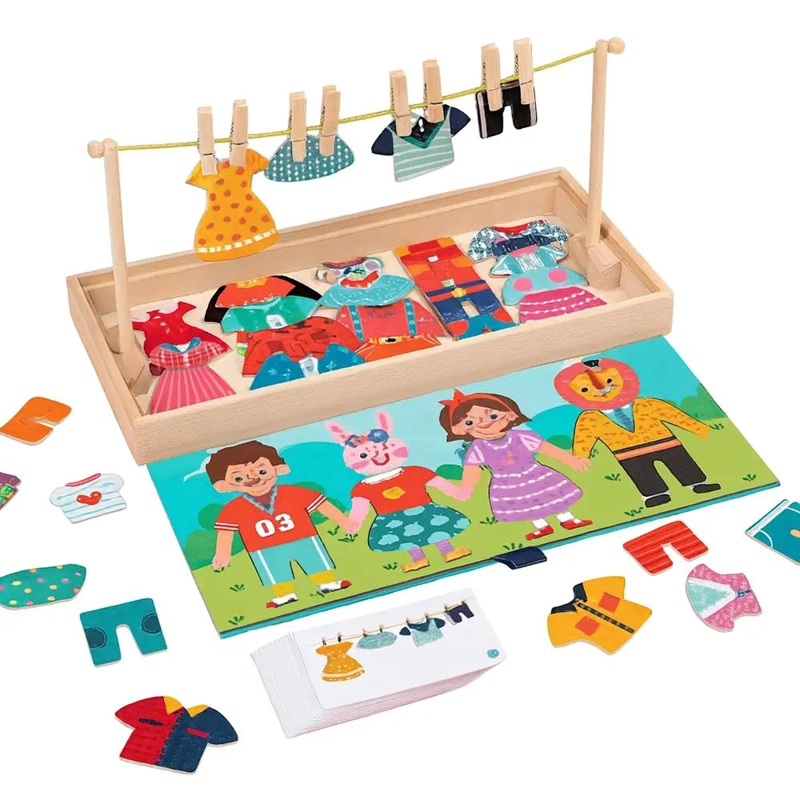 ROMPECABEZAS EDUCATIVO DE VESTIR PERSONAJES PARA NIÑOS - 9