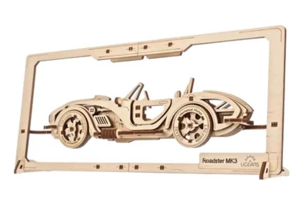 PUZZLE DE MADERA ROADSTER MK3 2.5D CON PARTES MOVILES - 1