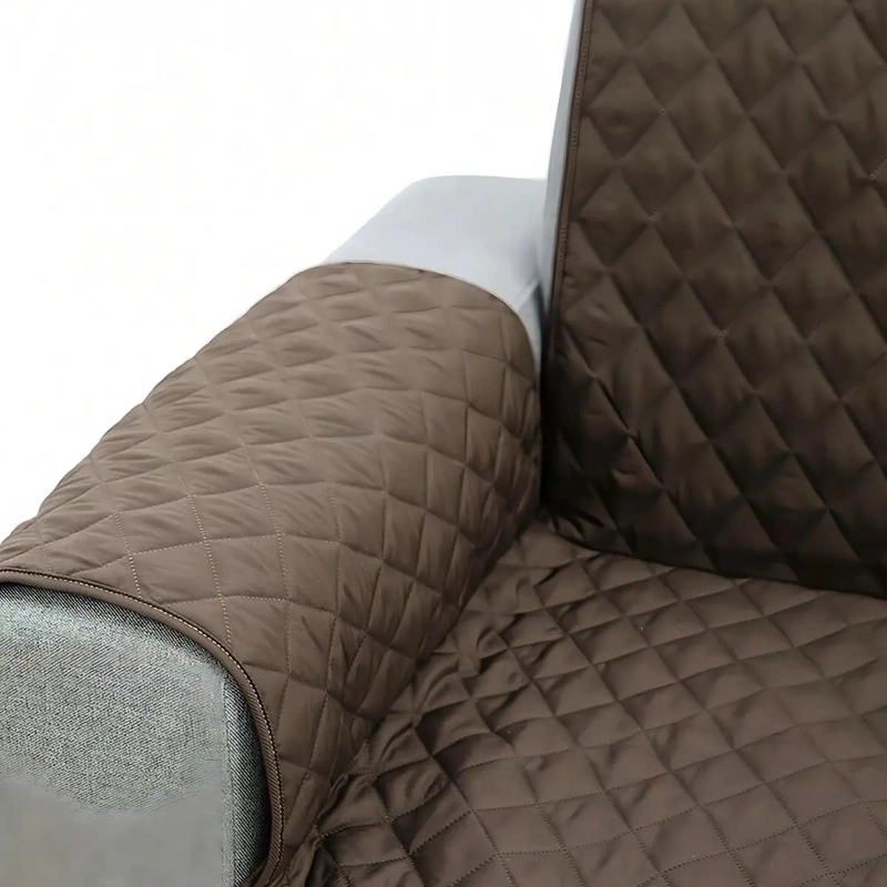 FUNDA IMPERMEABLE REVERSIBLE PARA SILLON 3 PLAZAS COLOR CAFE - 8
