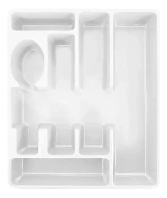 ORGANIZADOR RECTANGULAR DE CUBIERTOS CON 6 COMPARTIMENTOS - 1