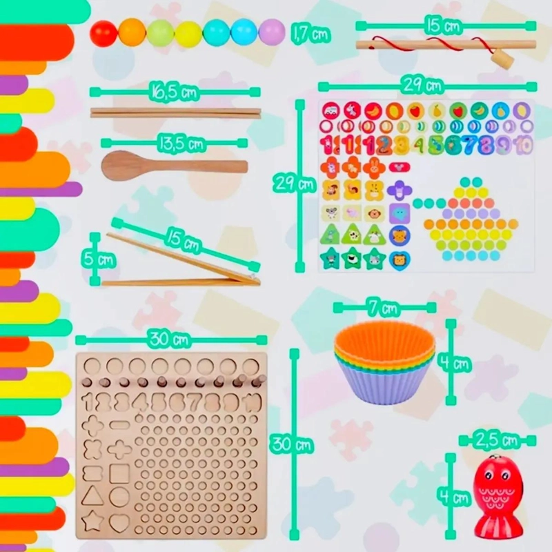 JUEGO EDUCATIVO DE MATEMATICAS IMANTADO PARA NIÑOS - 8