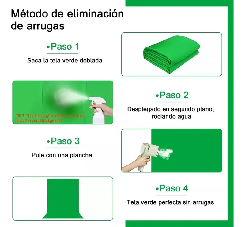 SOPORTE DE FONDO FOTOGRAFICO CHROMA KEY 2X3 METROS - 8