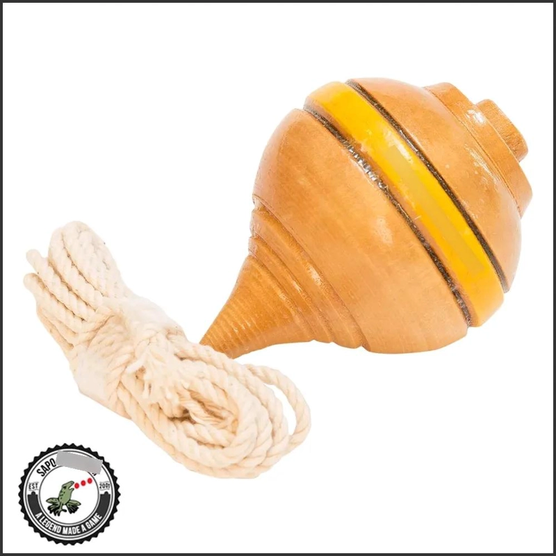 12 TROMPOS DE MADERA COLORIDOS PARA JUGAR EN FAMILIA - 4