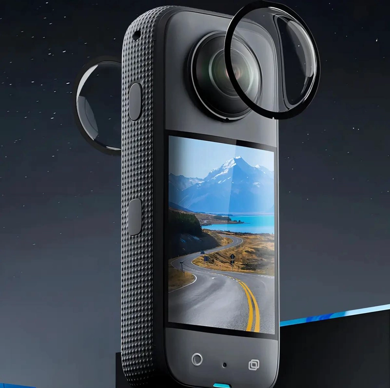 CUBIERTA PROTECTORA DE LENTES PARA CAMARA INSTA360 X3 - 3