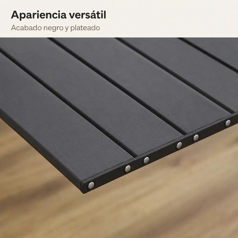 MESA PLEGABLE CAMPING CON MALLA ORGANIZADORA Y ALTURA AJUSTABLE - 7