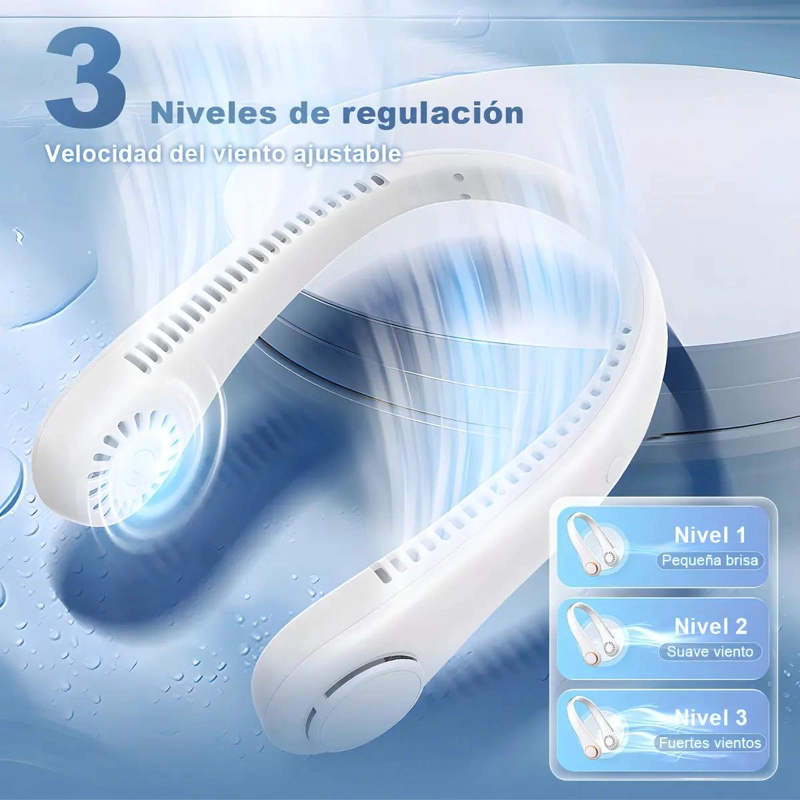 VENTILADOR PORTATIL AJUSTABLE PARA CUELLO CON USB - 9