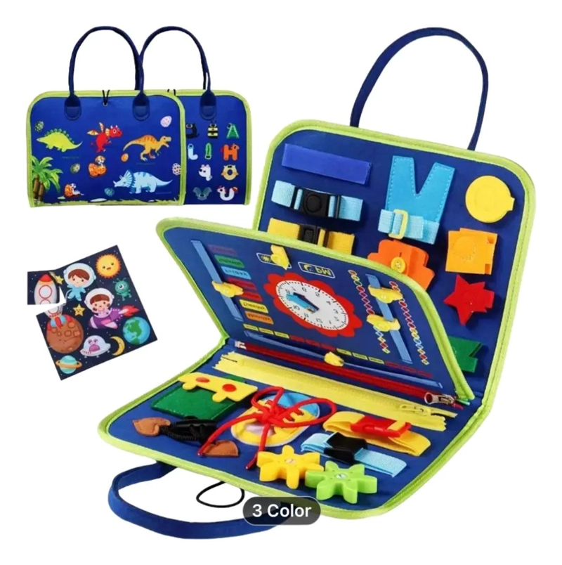 TABLERO SENSORIAL EDUCATIVO PARA NIÑOS DE 18 MESES A 6 AÑOS - 4