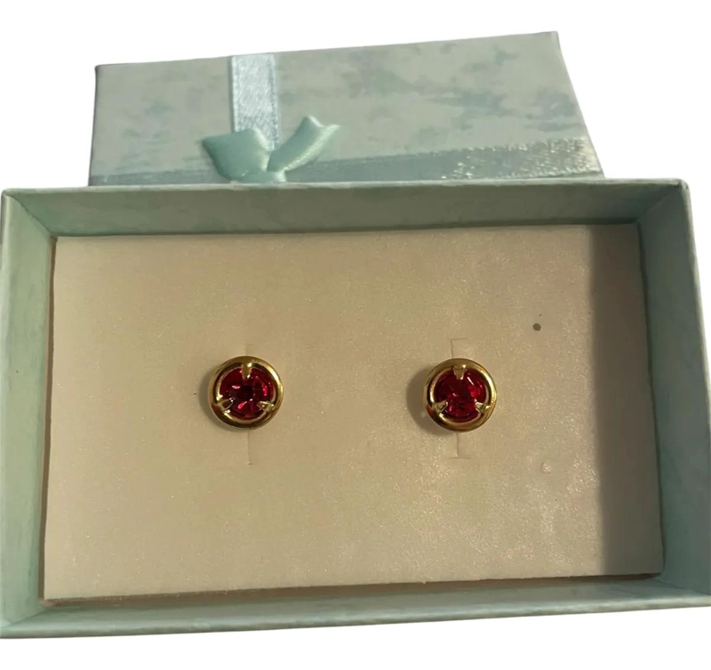 AROS DELICADOS CON BAÑO DE ORO HIPOALERGE NICOS Y LIBRES DE NIQUEL - 5