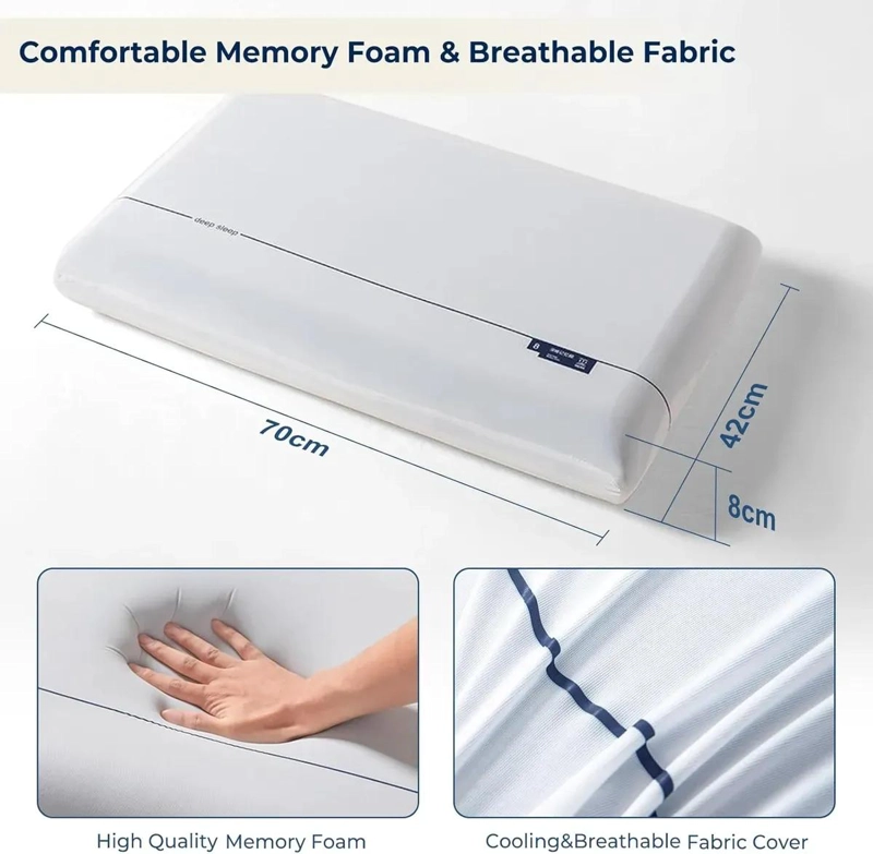 ALMOHADA ORTOPE DICA DE ESPUMA VISCOELASTICA PARA SUEÑO CONFORTABLE - 1