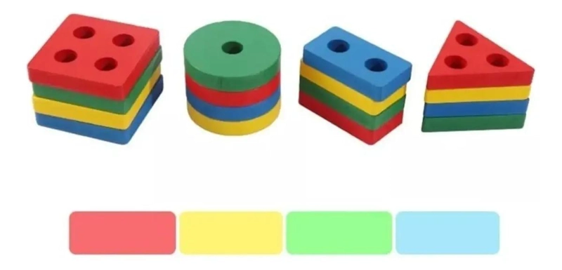 PACK DE JUGUETES DIDACTICOS DE MADERA PARA BEBE S - 6