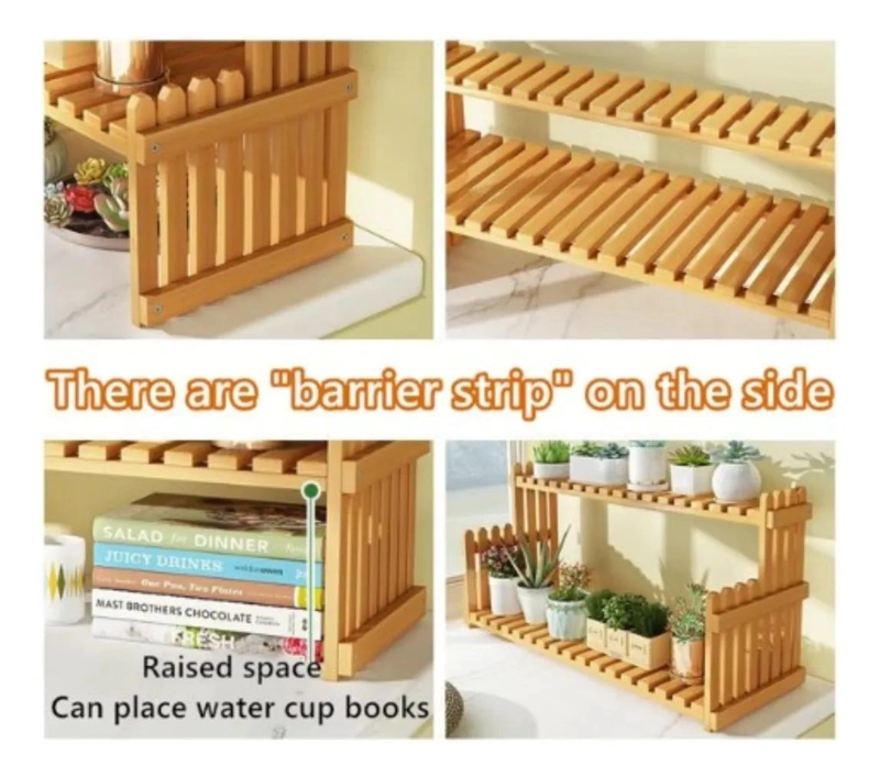 ESTANTE DE BAMBU PARA PLANTAS DE 57 CM CON DISEÑO MODERNO - 6