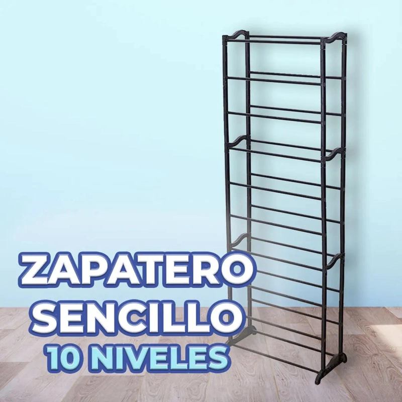 ZAPATERO ORGANIZADOR MULTIFUNCIONAL DE 10 NIVELES PARA 30 PARES - 2