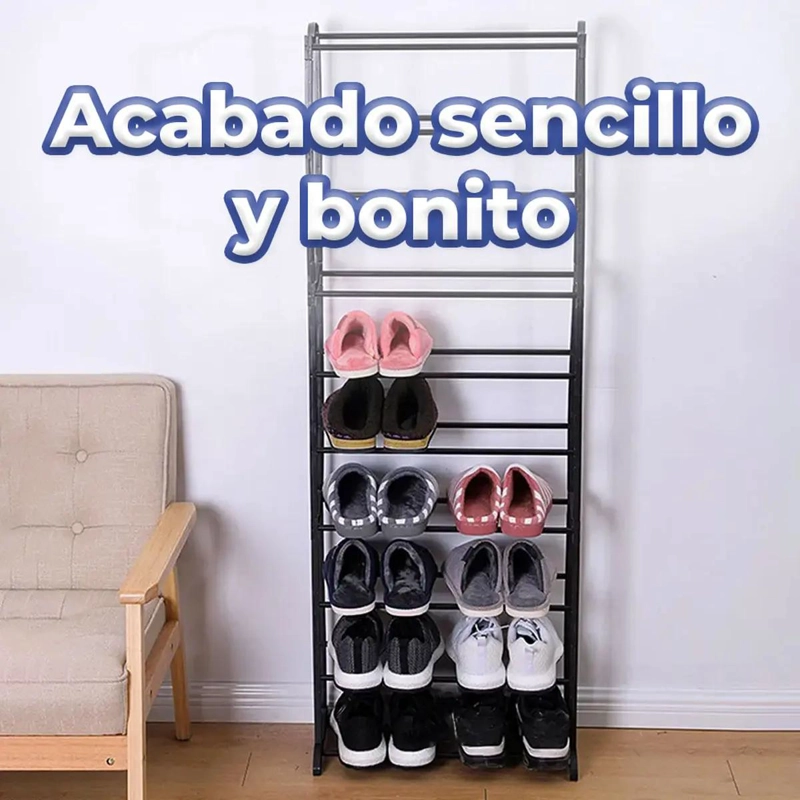 ZAPATERO ORGANIZADOR MULTIFUNCIONAL DE 10 NIVELES PARA 30 PARES - 3