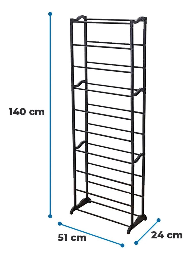ZAPATERO ORGANIZADOR MULTIFUNCIONAL DE 10 NIVELES PARA 30 PARES - 6