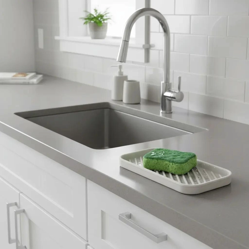 SOPORTE DE SILICONA PARA ESPONJA DE COCINA Y BAÑO - 2