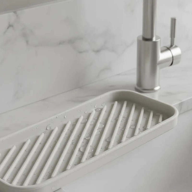 SOPORTE DE SILICONA PARA ESPONJA DE COCINA Y BAÑO - 5