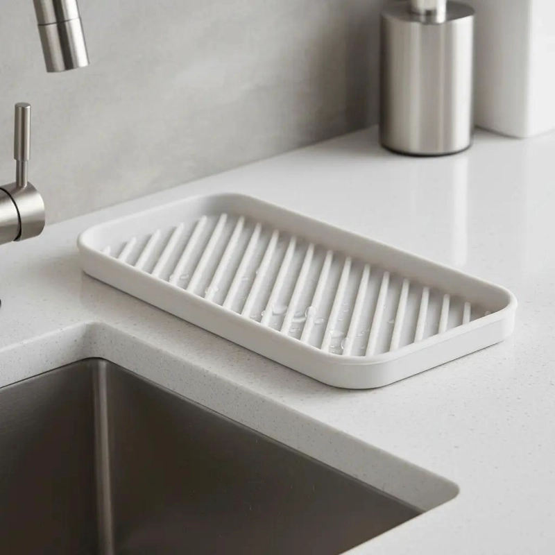 SOPORTE DE SILICONA PARA ESPONJA DE COCINA Y BAÑO - 8