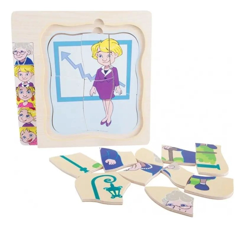 ROMPECABEZAS DE MADERA MULTICAPAS PARA APRENDIZAJE INFANTIL - 7
