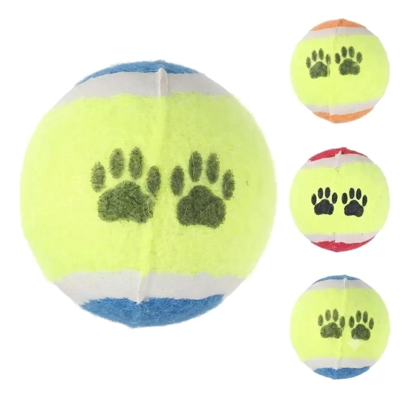 SET DE 3 PELOTAS DE FIELTRO PARA JUGAR CON PERROS - 1