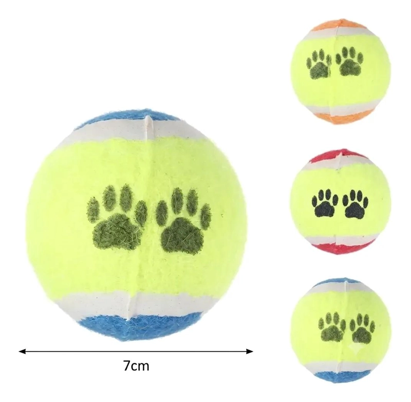 SET DE 3 PELOTAS DE FIELTRO PARA JUGAR CON PERROS - 2