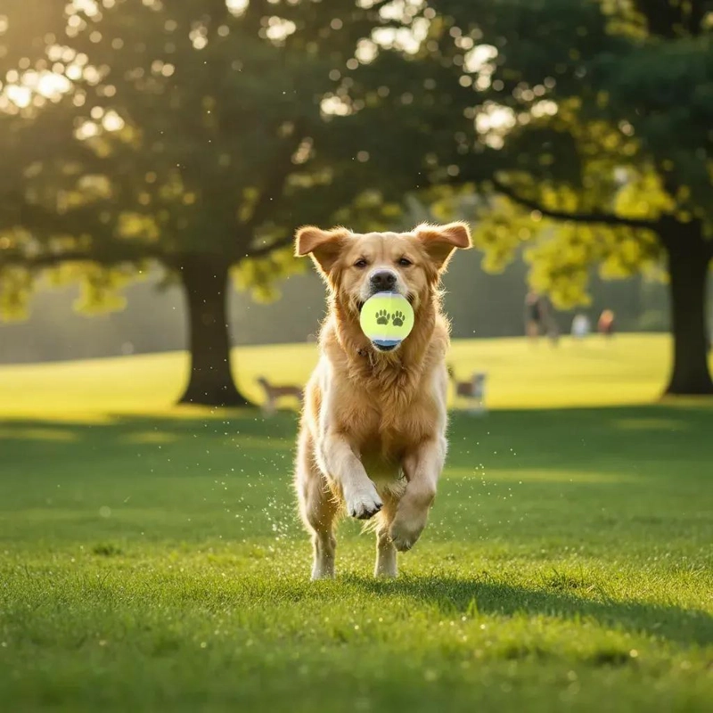 SET DE 3 PELOTAS DE FIELTRO PARA JUGAR CON PERROS - 4